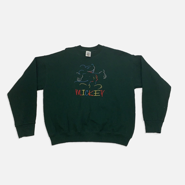 Vintage Mickey Mouse Green crewneck sweater