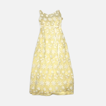 Vintage Yellow Flower Dress