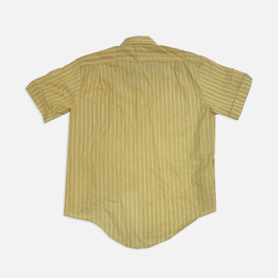 Vintage Metropolitan Yellow short sleeve button up shirt