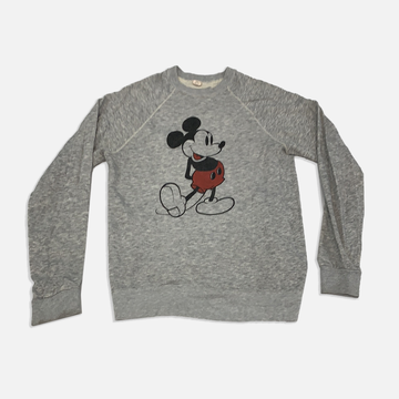 Vintage Mickey Mouse Grey Crewneck Sweater - L