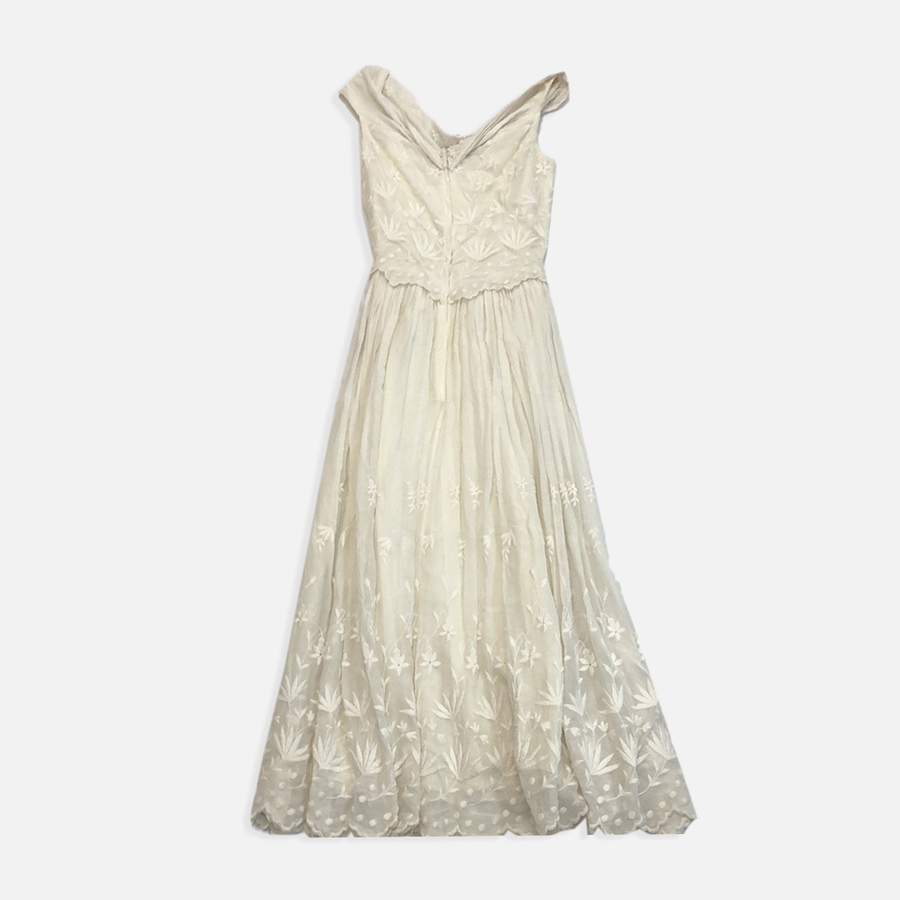 Vintage Cream Lace Bridal Dress Vintage Cream Lace Bridal Dress