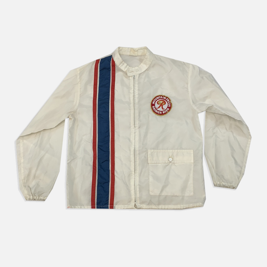 Vintage Mountain Fresh Rainier Beer zip up jacket The Era NYC