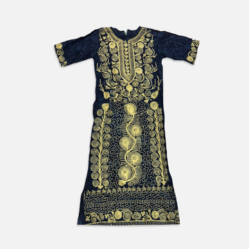 Vintage Gold Detailed Dress