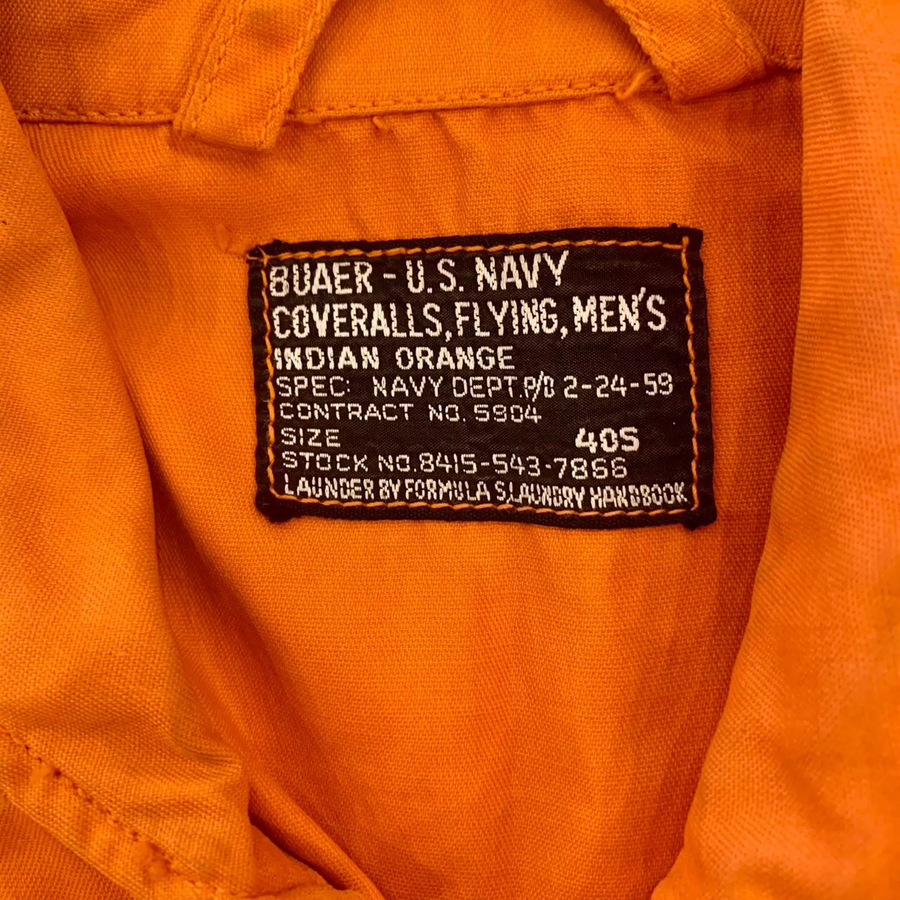 US Navy 1950 orange jumpsuit - The Era NYC