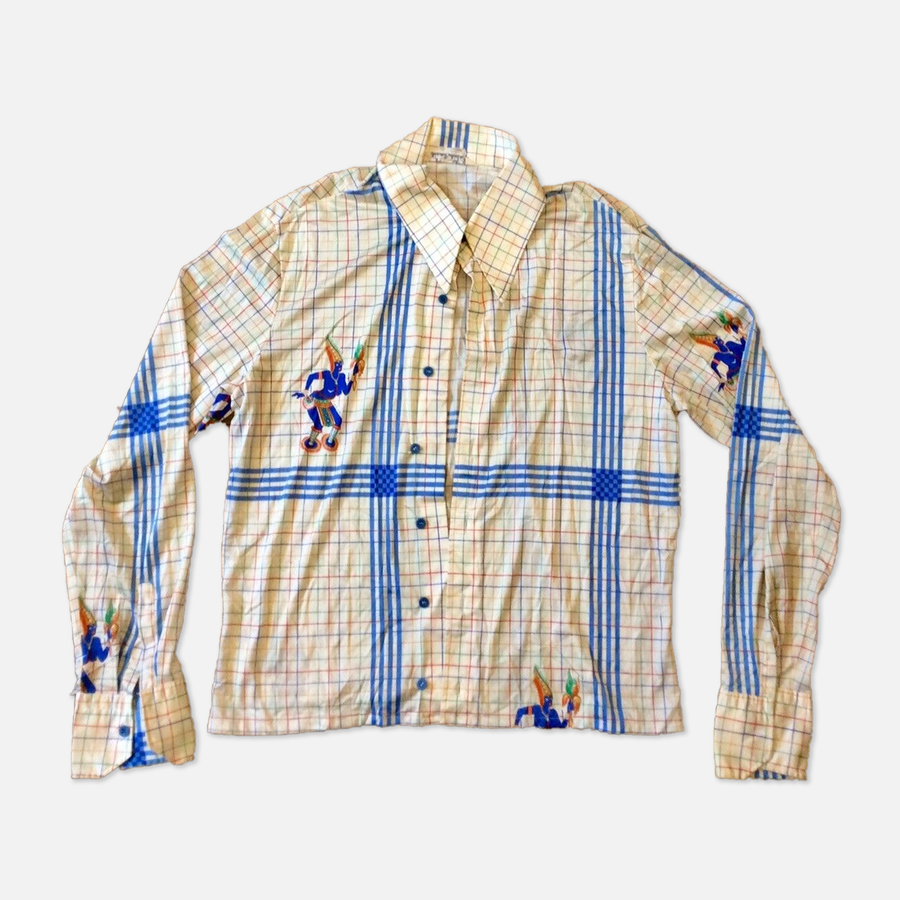 Nik Nik Blue Button Up Shirt - The Era NYC
