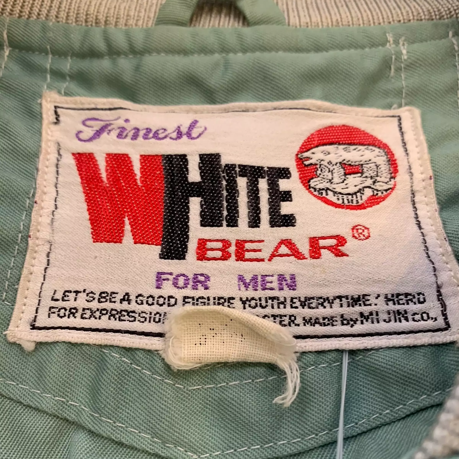 Finest White Bear Light Blue Bomber Jacket - The Era NYC