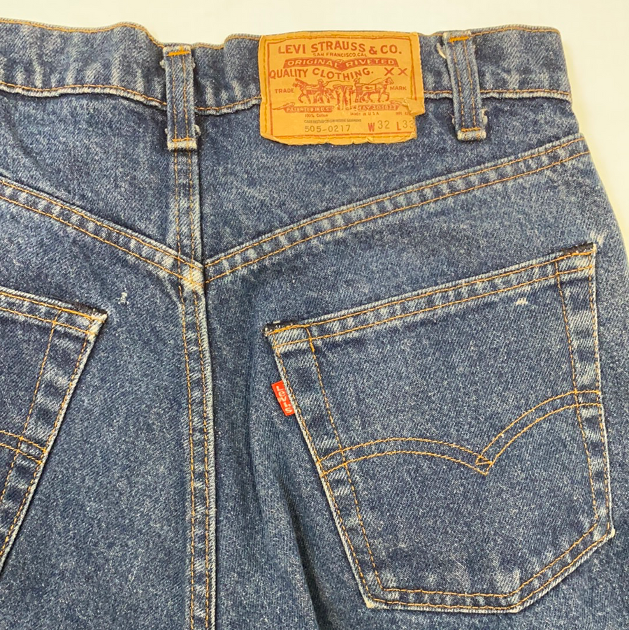Vintage 1980s 505 Custom Levi’s Denim Jeans - 32in