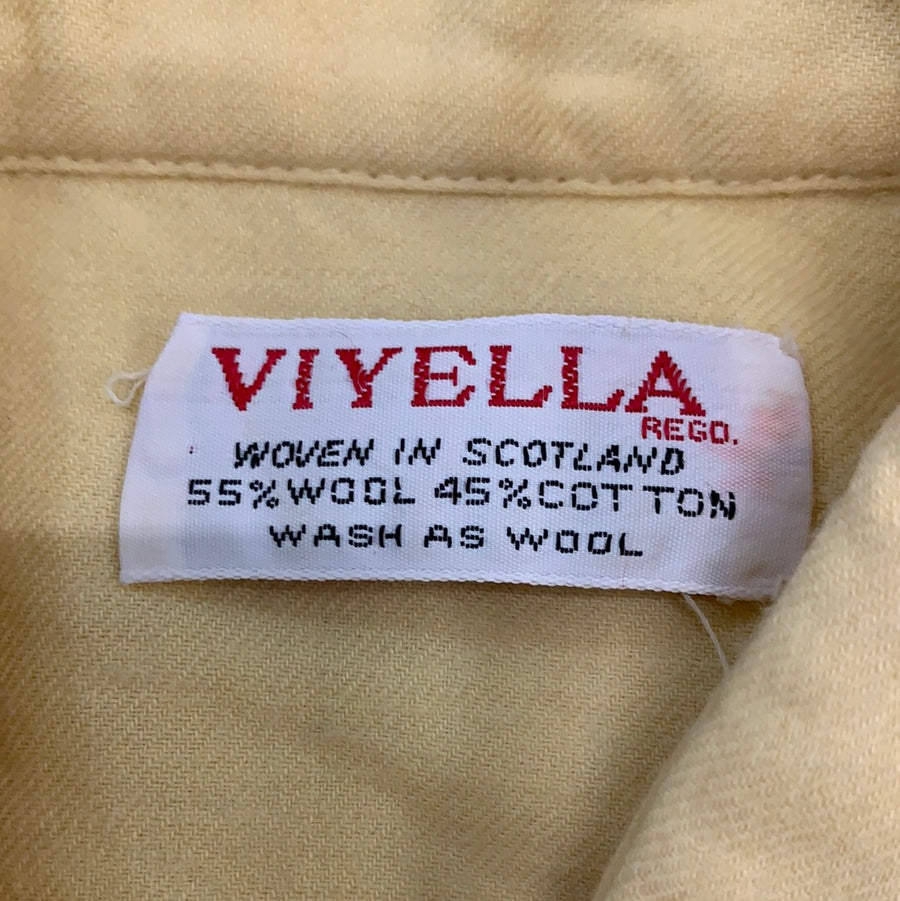 Vintage Viyella Yellow Button Up Top
