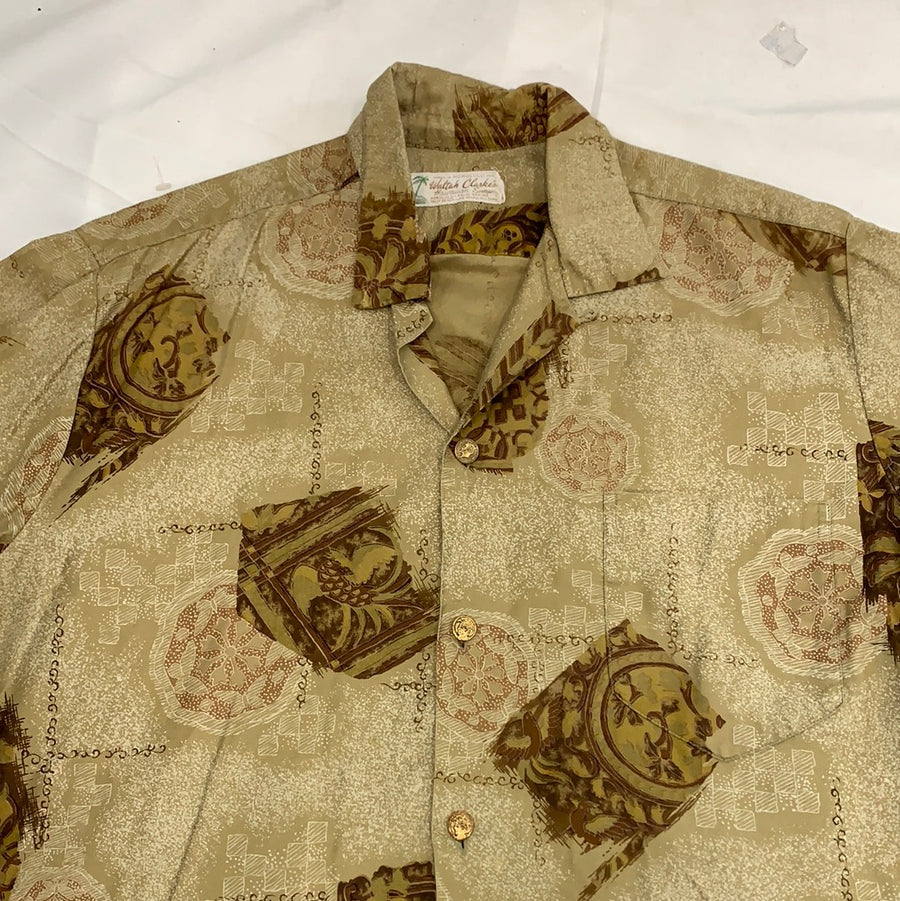 Vintage Waltah Clarke’s short sleeve button up shirt