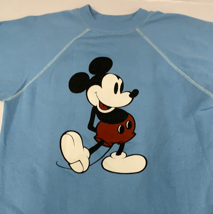 Vintage Mickey Mouse Baby Blue Crewneck Sweater - L