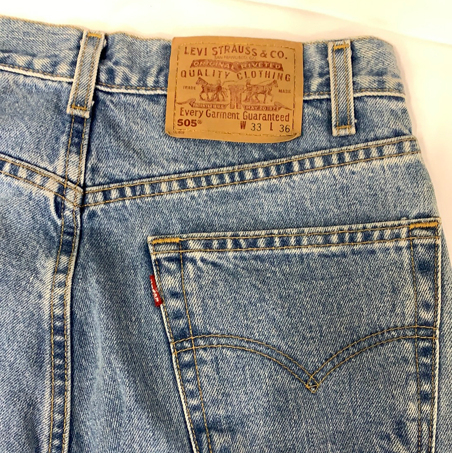 Vintage 505 Levi’s Denim Light Wash Pants - W33 - The Era NYC