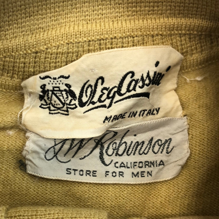 Vintage Oleg Cassini LW Robinson Button Up