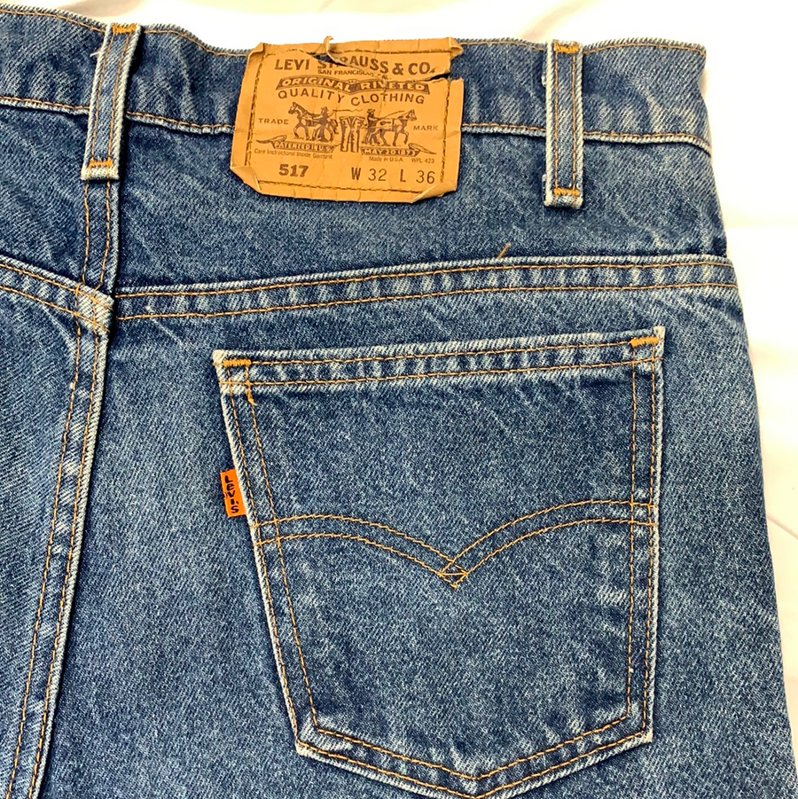Vintage Levi’s Boot Cut 517 Denim Jeans - W32 - The Era NYC