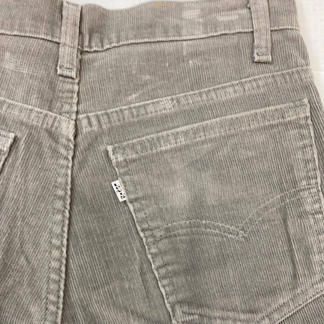 Vintage 1960s-1980s 517 Levi's Grey Corduroy Pant - W30