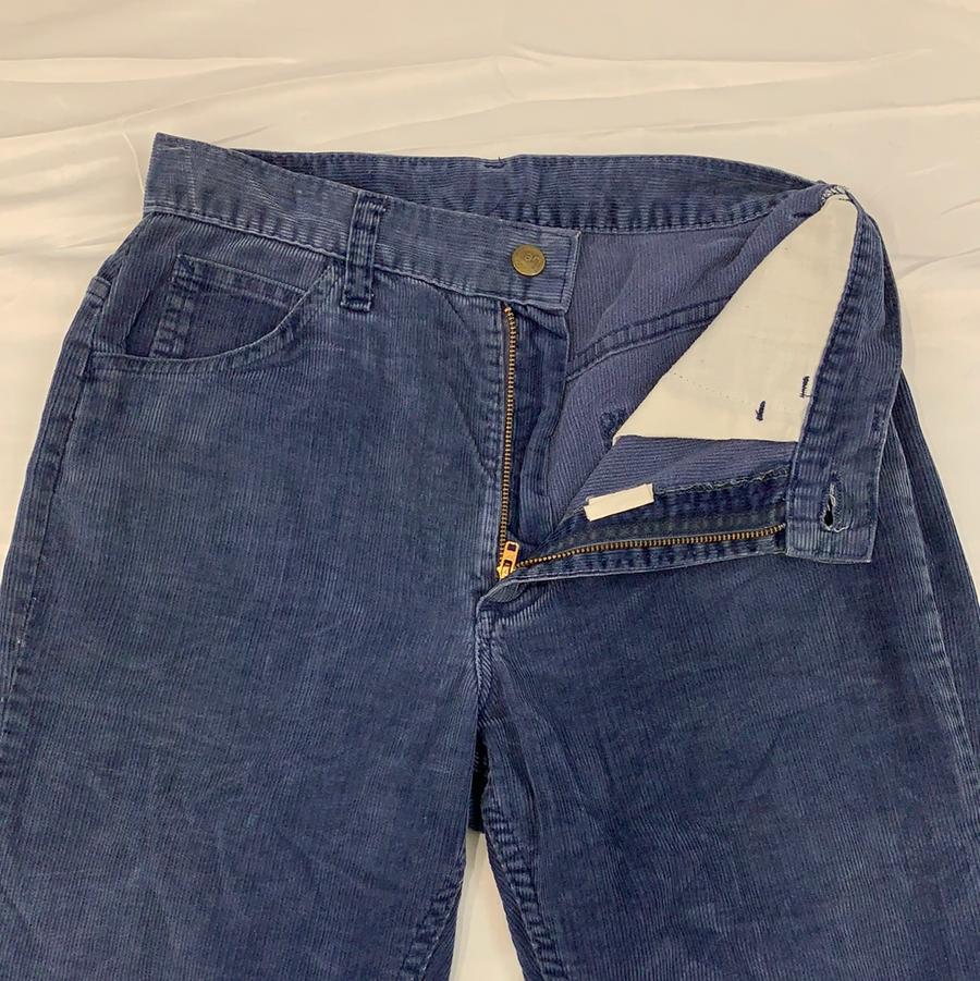 Vintage Wrangler Corduroy Blue Bell Bottom Pants - 28in