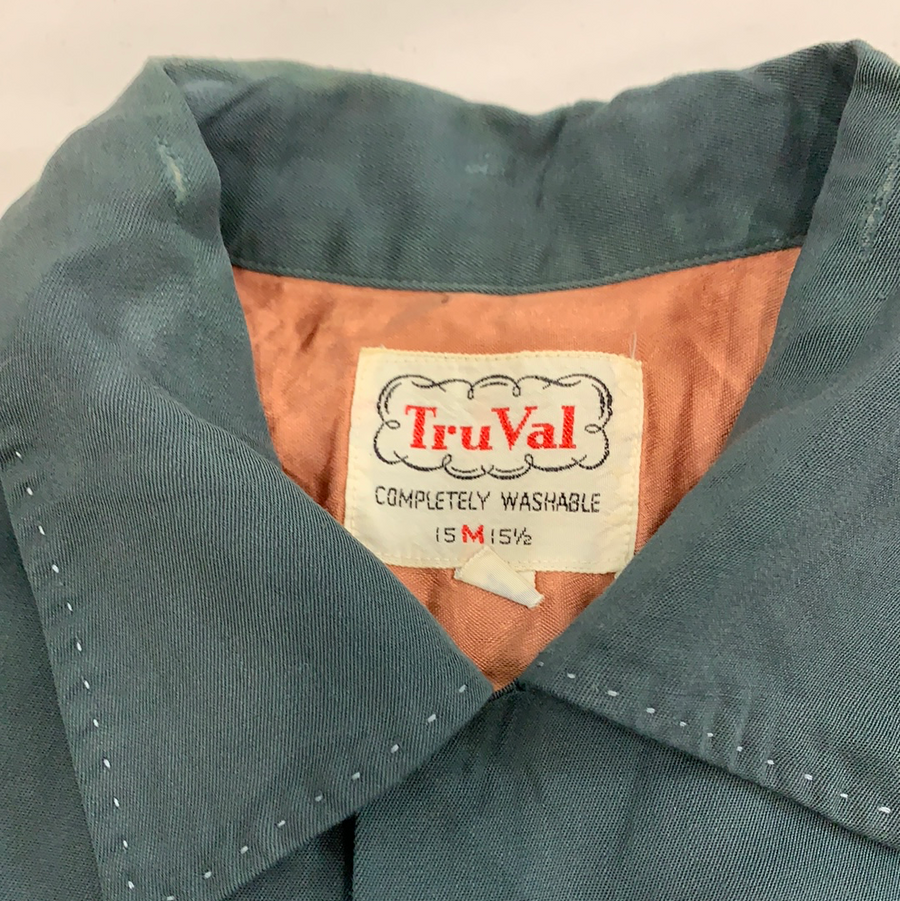 Vintage TruVal long sleeve bowling shirt