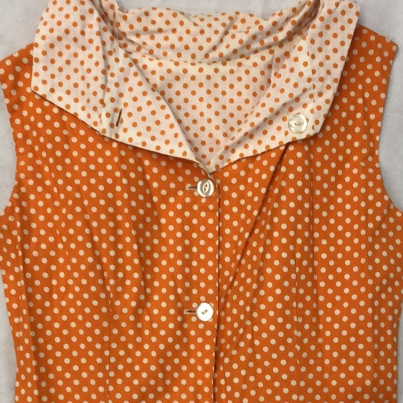 Vintage Orange Reversible Dress