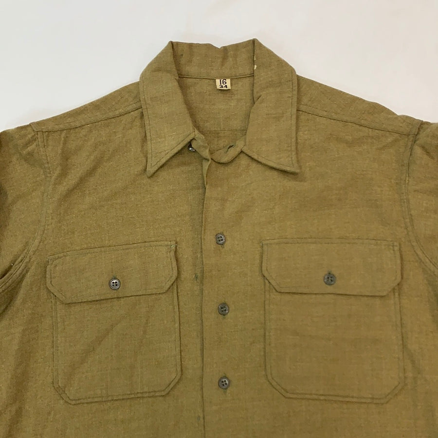 Vintage military button up shirt