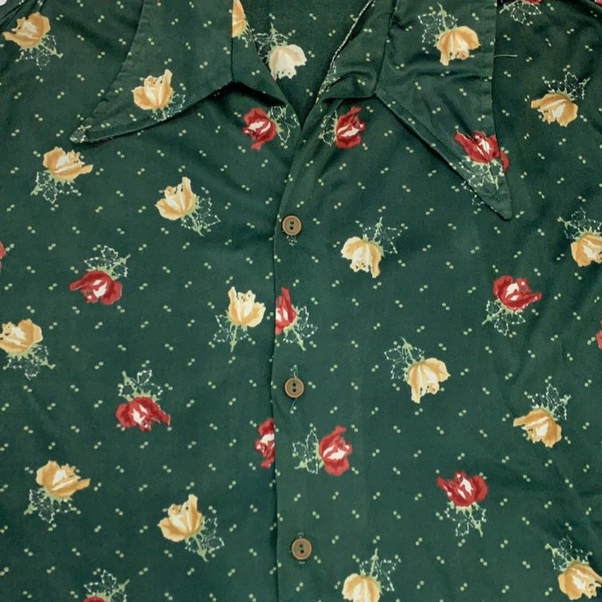 Vintage Mr. Jan Green Button Up Shirt