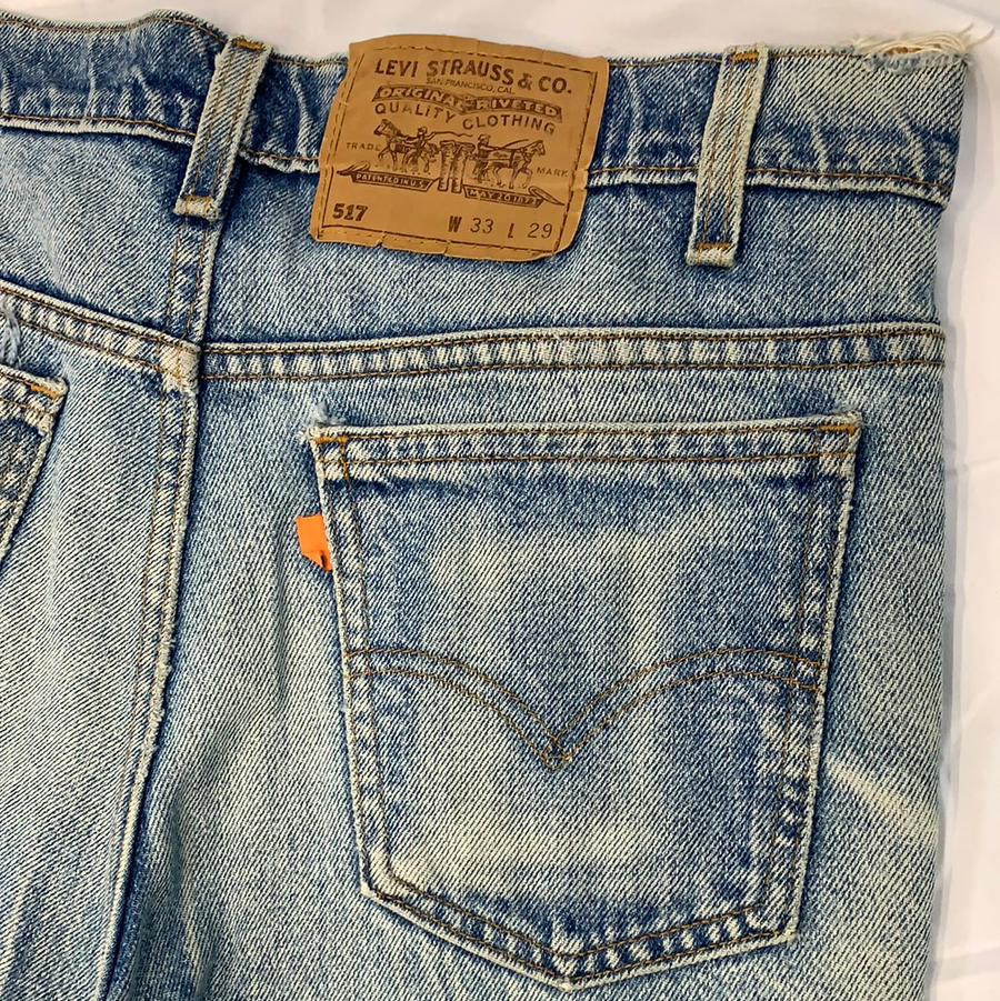 Orange tab levis deals jeans