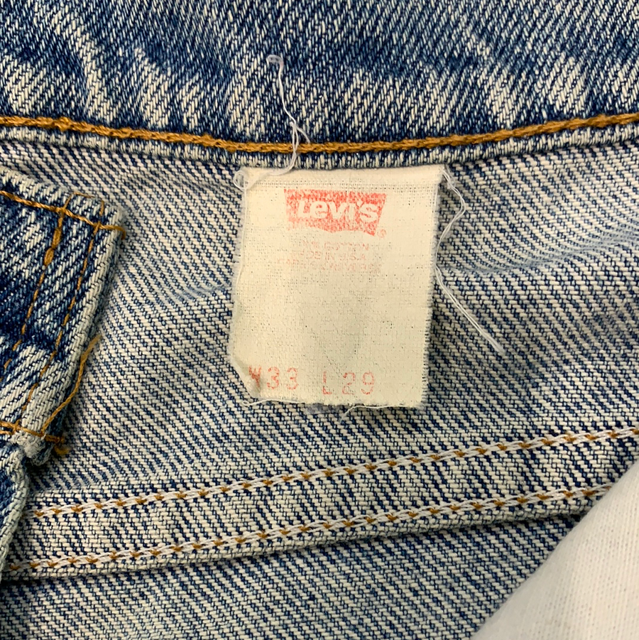 Vintage Levi’s 517 Denim Orange Tab Jeans - W33 - The Era NYC