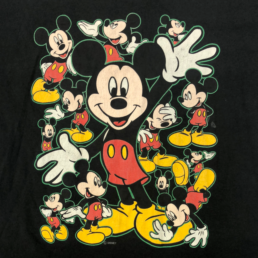 Vintage Black Mickey Mouse T Shirt