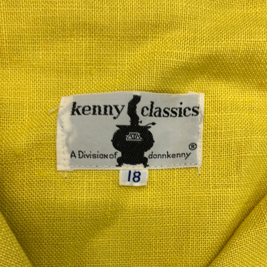 Kenny Classics Yellow Dress
