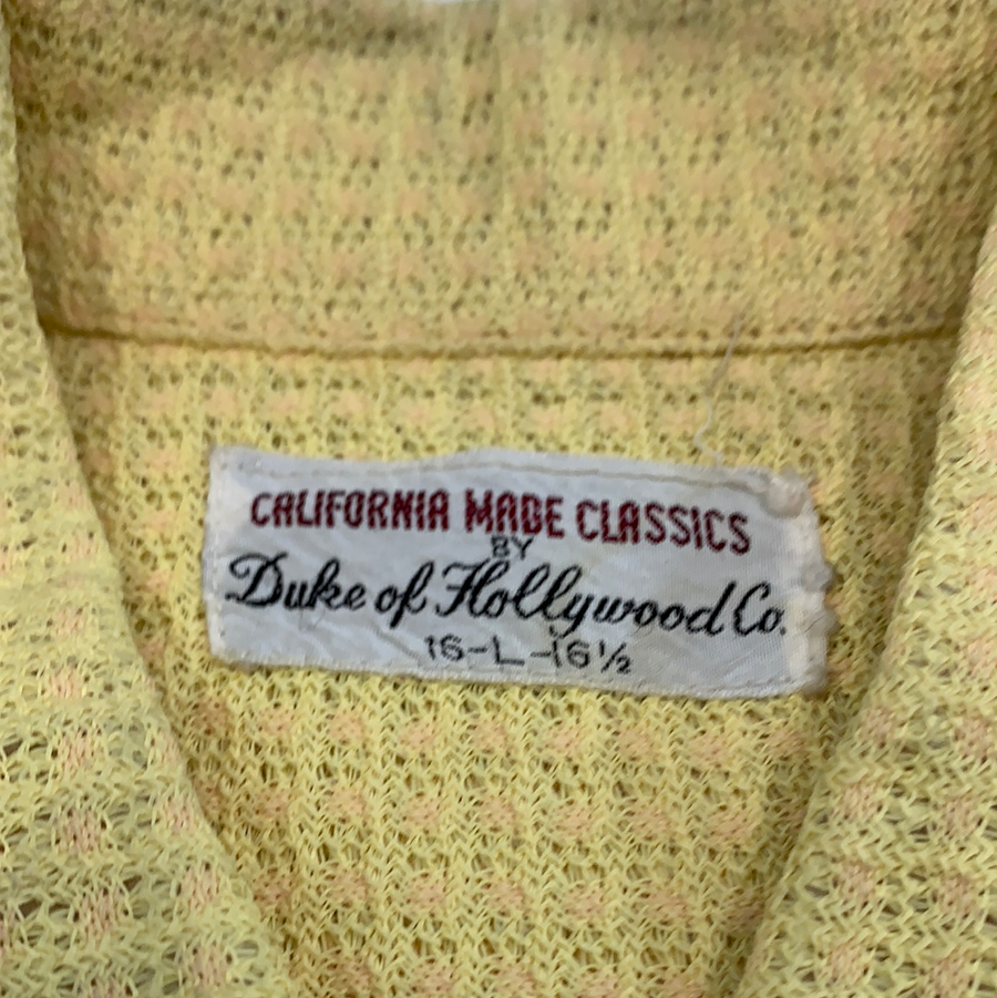 Vintage California Made Classics by Duke of Hollywood Co. button up