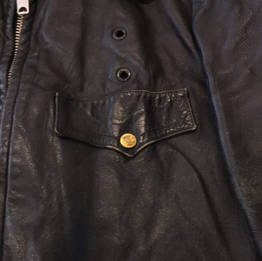 Black Vintage Leather Jacket - The Era NYC