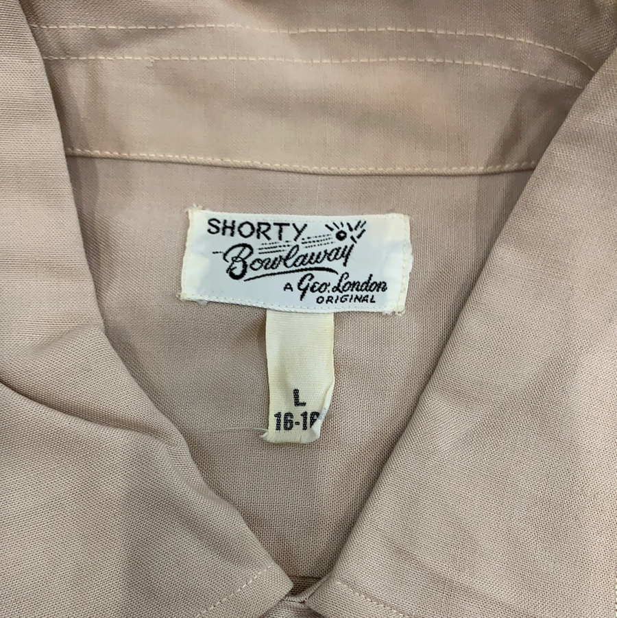 Vintage Tan Bowling button up shirt