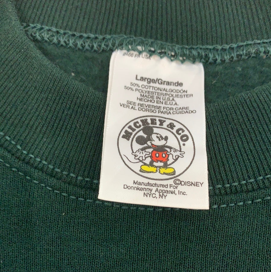 Vintage Mickey Mouse Green crewneck sweater