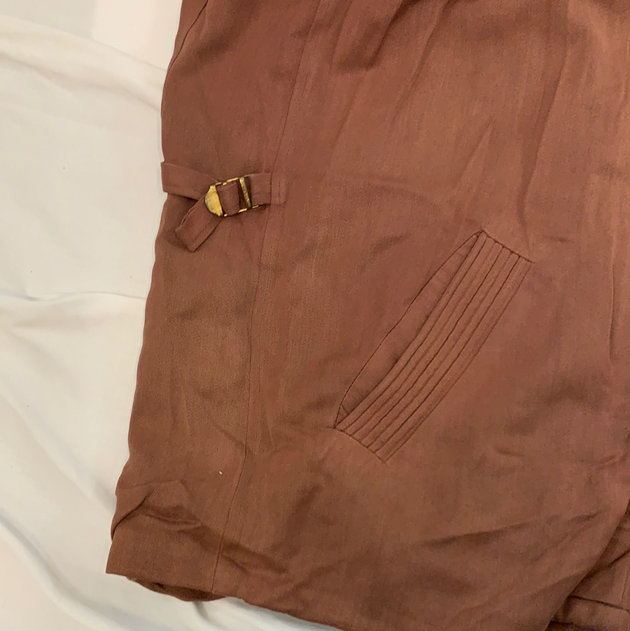Vintage Zip Up Brown Jacket