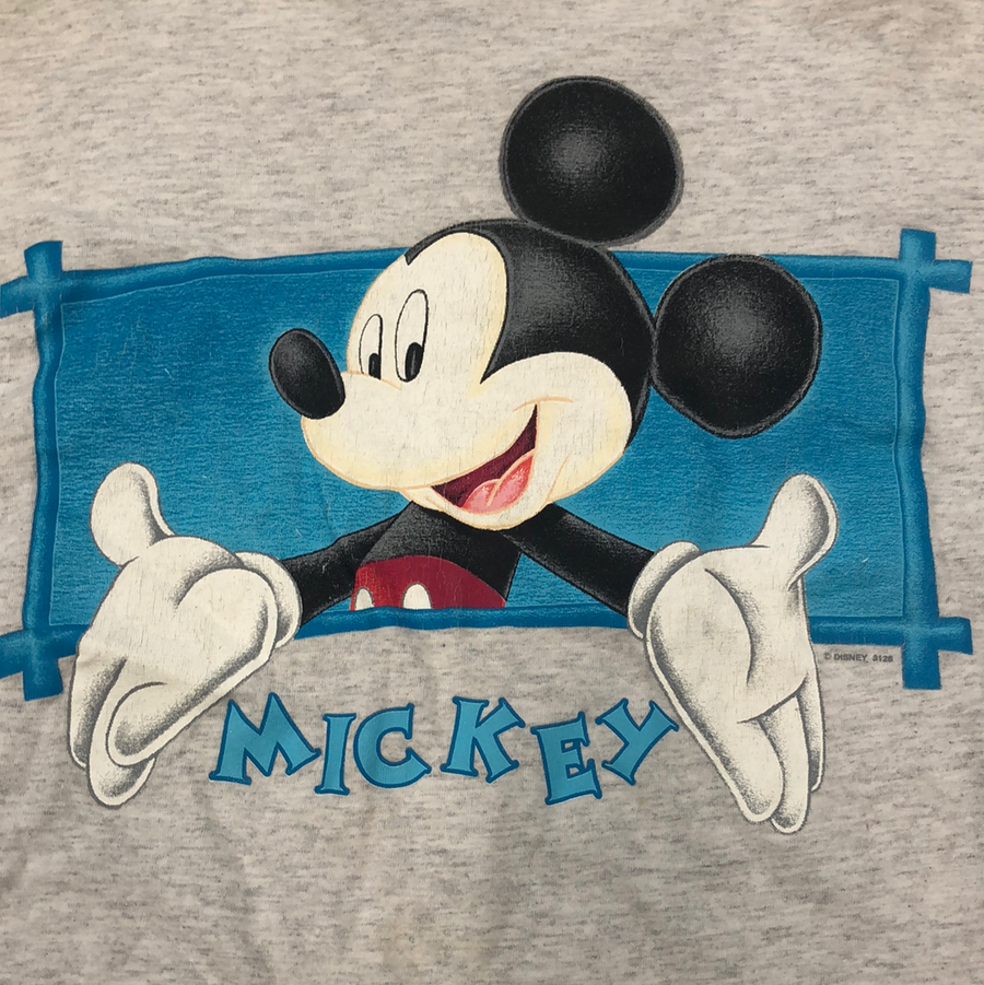 Vintage Mickey Mouse Crop T Shirt