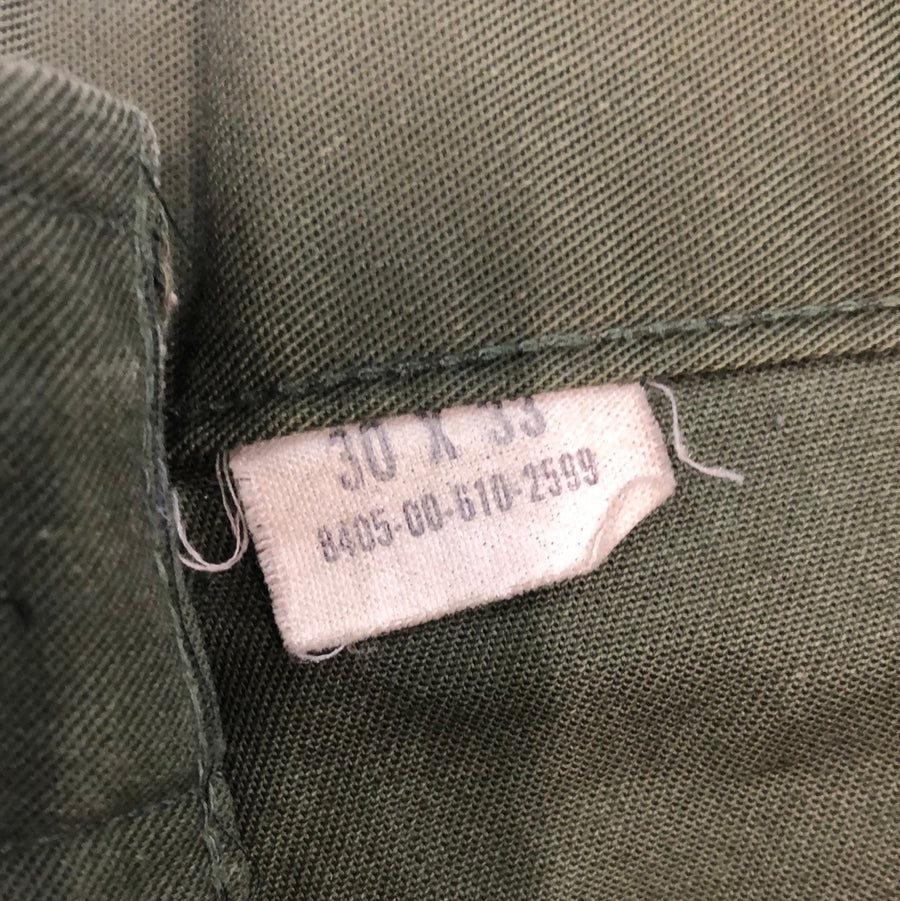 Vintage 1950s-1980s Khaki Military Pants