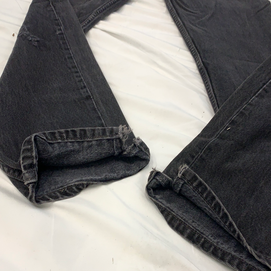 Vintage Levi’s 501 Black Distressed Denim Jeans - W29 - The Era NYC
