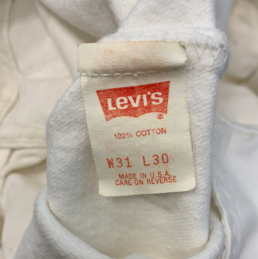 Vintage Levi’s 501 Denim Cream - 31in