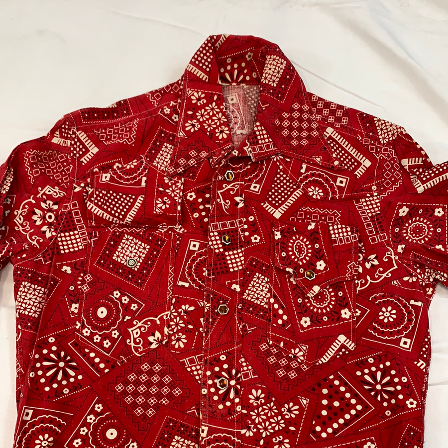Vintage western button up long sleeve
