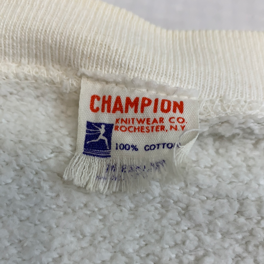 Vintage Champion Alpha XI Delta White Crewneck Sweater