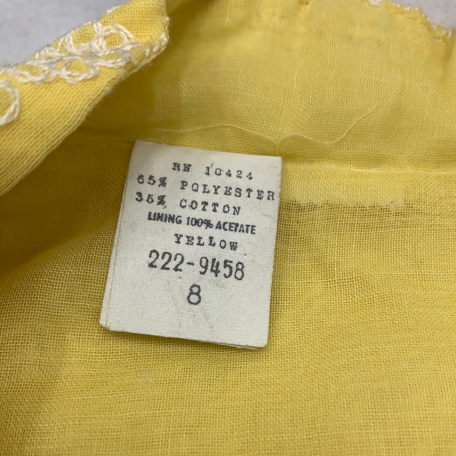 Vintage yellow lining dress