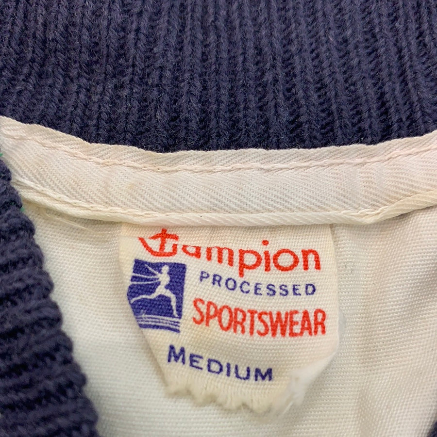 Vintage processed sportswear zip up jacket