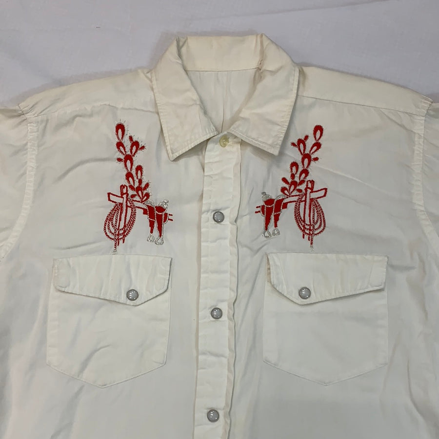 Vintage Sanforized Western button up shirt