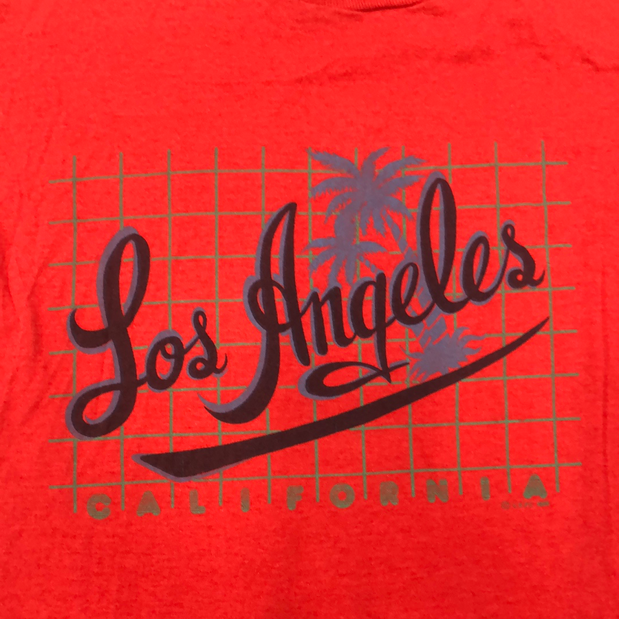 Vintage Red Los Angeles T Shirt