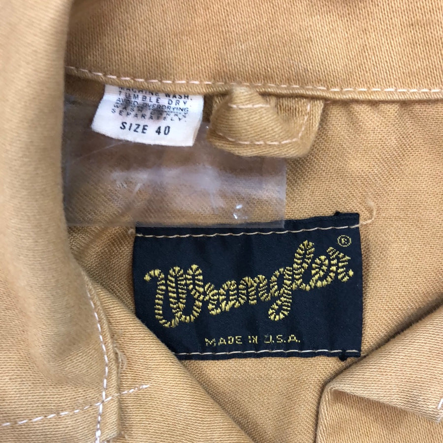 Vintage Wrangler Mustard Jacket
