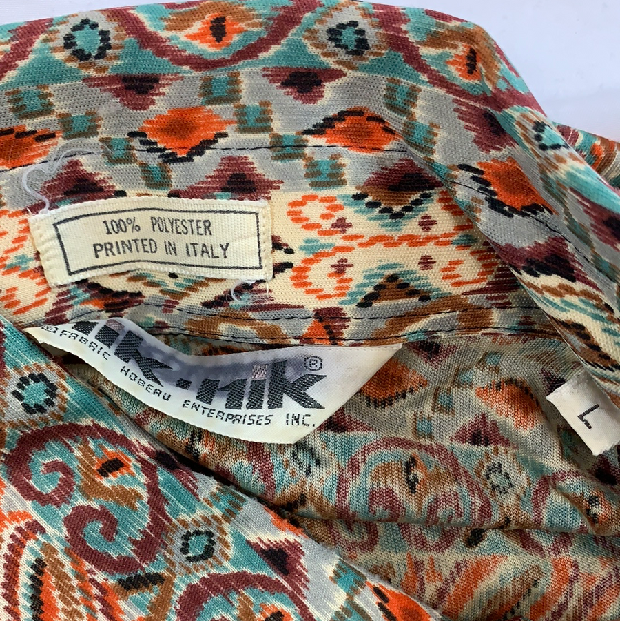 Vintage Nik Nik silk button up shirt
