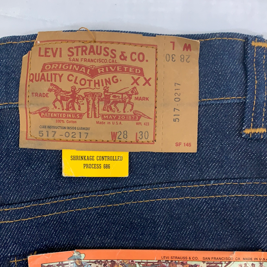 Vintage Levi’s 517 Boot Cut Denim Pants - 28in