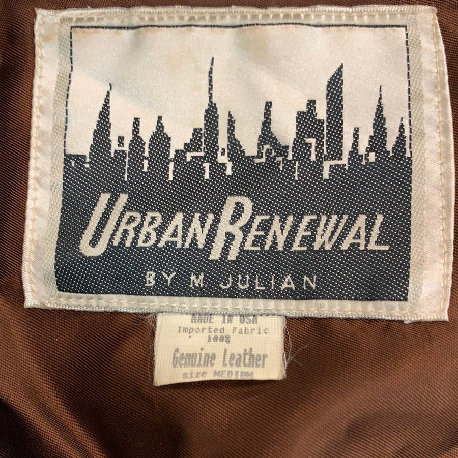 Vintage urban renewal by M Julian leather jacket