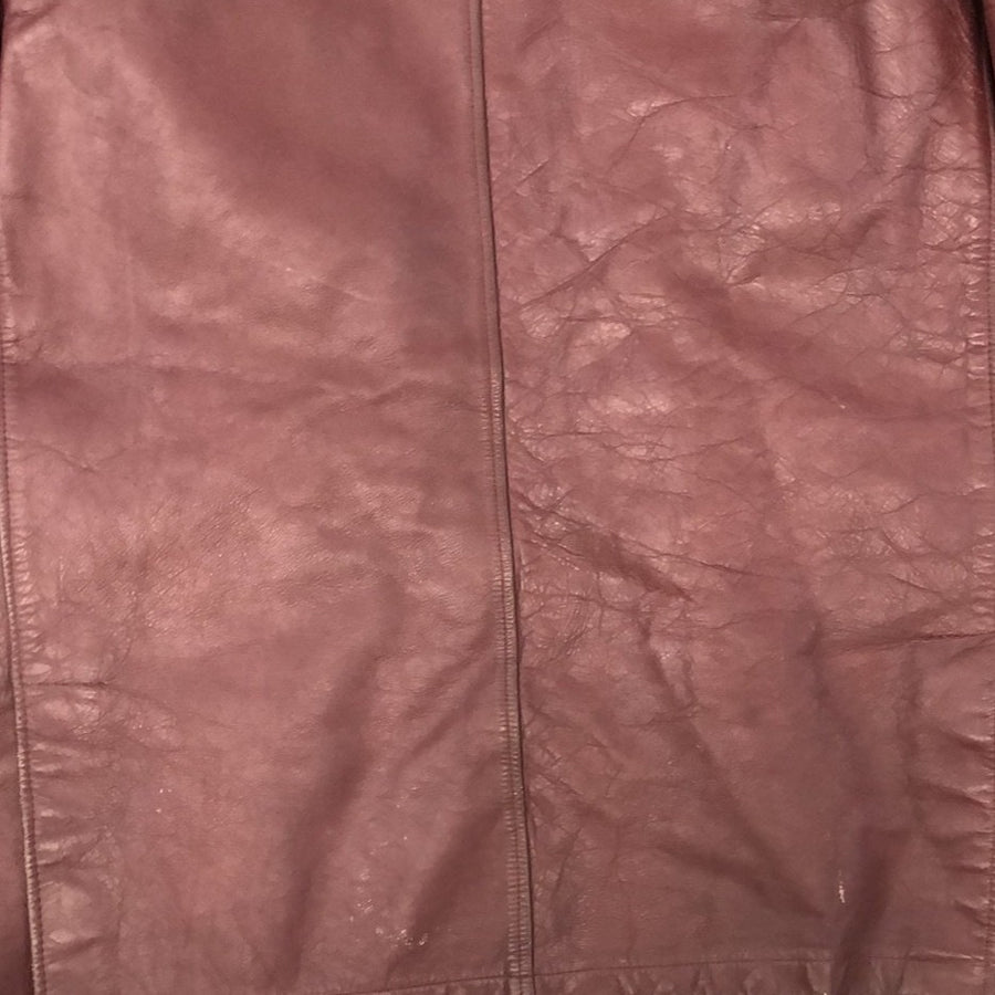 Vintage Mr. Chips Leather Coat