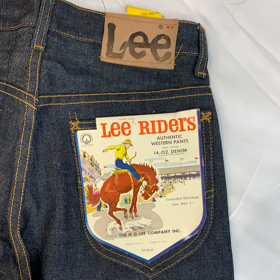 Vintage Lee Riders Sanforized denim pants - 27in