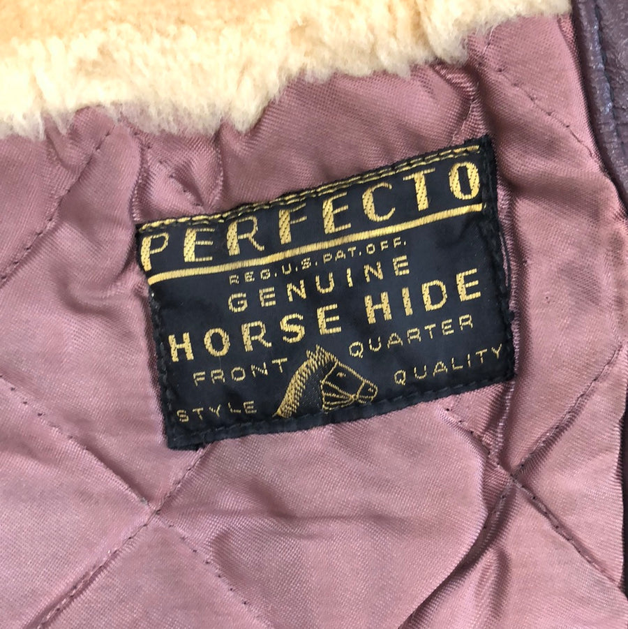 Vintage Perfecto Genuine Hoursehide Leather Jacket