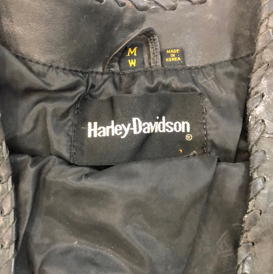 Vintage Harley Davidson Leather Vest